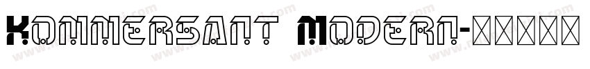 Kommersant Modern字体转换